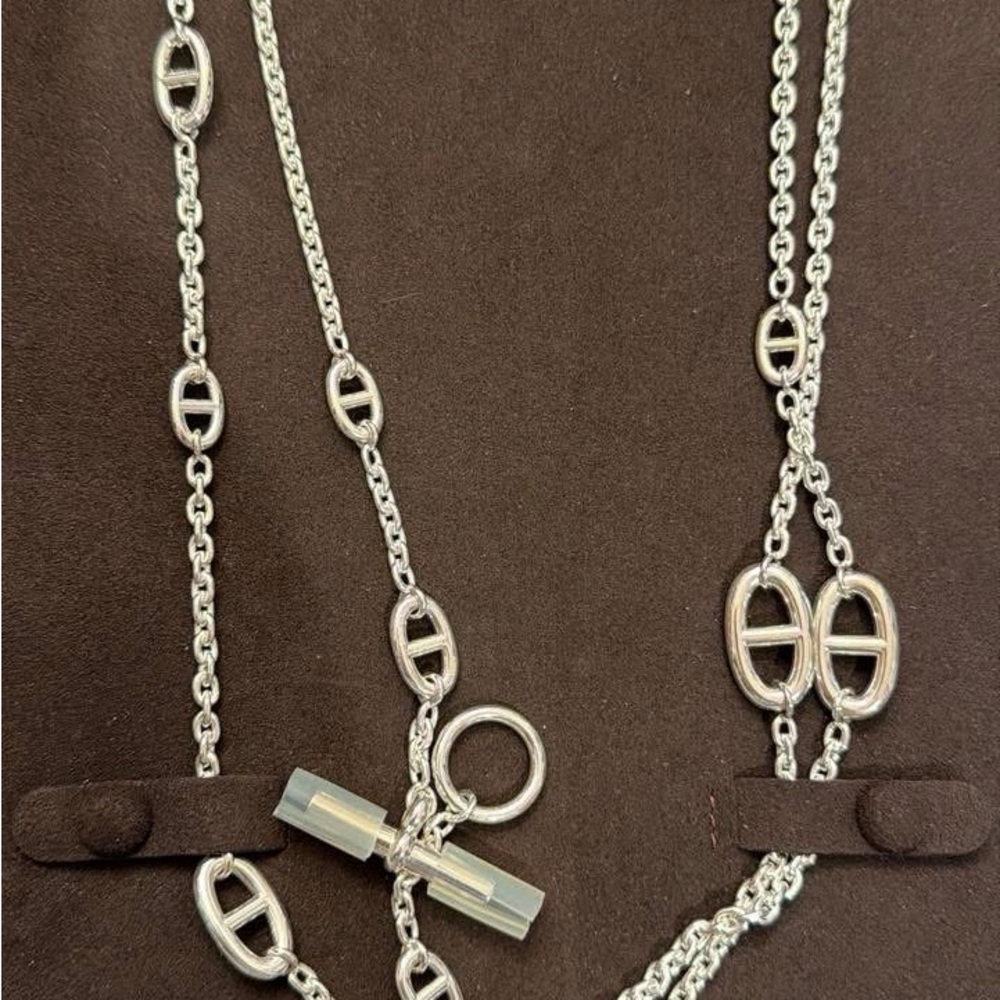 Hermes Farandole Silver Chain Necklace